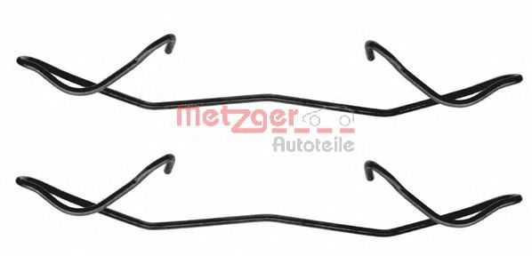 Комплектующие, колодки дискового тормоза - Metzger 109-1180