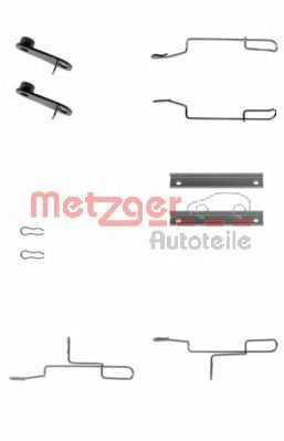 Комплектующие, колодки дискового тормоза - Metzger 109-1188