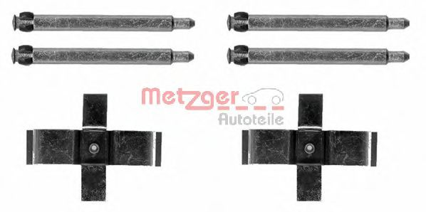 Комплектующие, колодки дискового тормоза - Metzger 109-1713