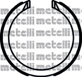 Комплект тормозных колодок | зад | - Metelli 53-0483