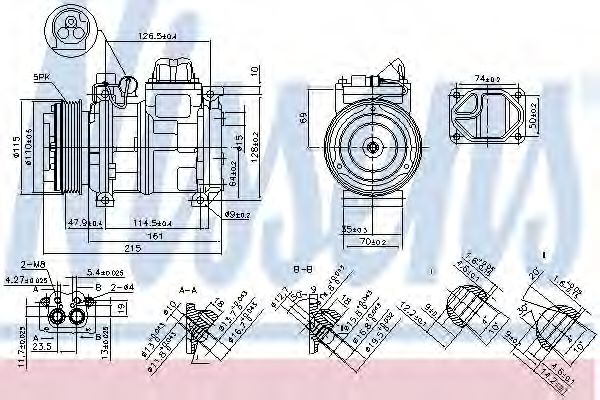 Компрессор, кондиционер - Nissens 89093