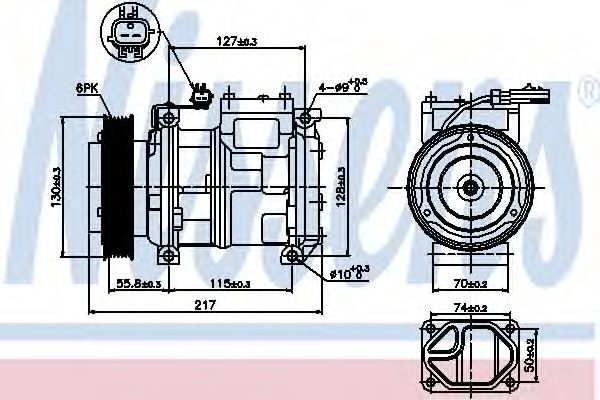 Компрессор, кондиционер - Nissens 89097