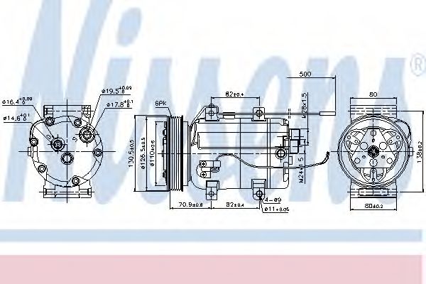 Компрессор, кондиционер - Nissens 89101