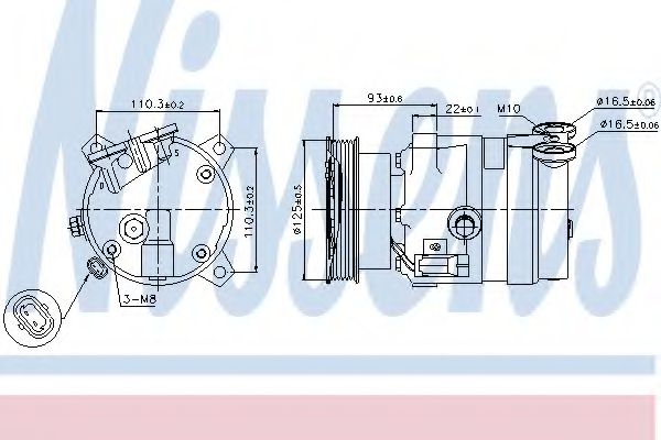 Компрессор, кондиционер - Nissens 89106
