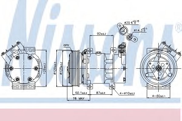 Компрессор, кондиционер - Nissens 89109