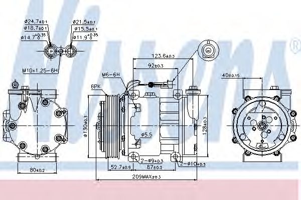 Компрессор, кондиционер - Nissens 89120