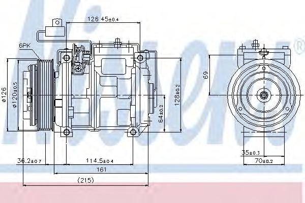 Компрессор, кондиционер - Nissens 89132