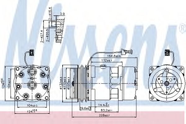 Компрессор, кондиционер - Nissens 89141