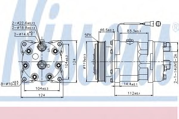 Компрессор, кондиционер - Nissens 89171