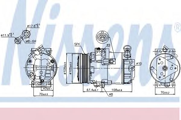 Компрессор, кондиционер - Nissens 89215