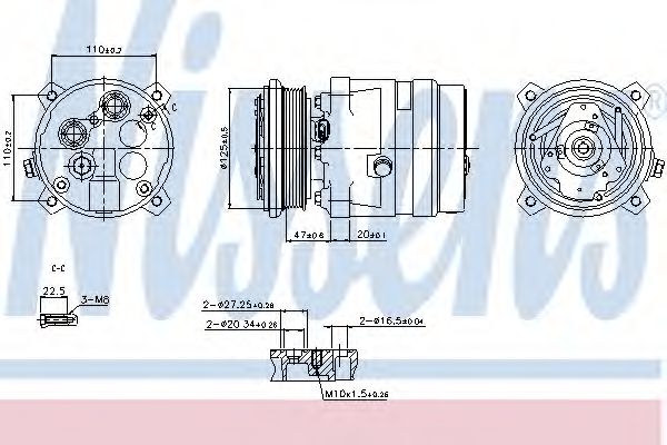 Компрессор, кондиционер - Nissens 89259
