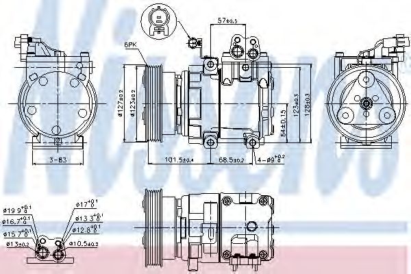 Компрессор, кондиционер - Nissens 89262