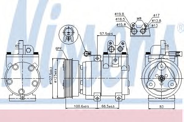 Компрессор, кондиционер - Nissens 89270