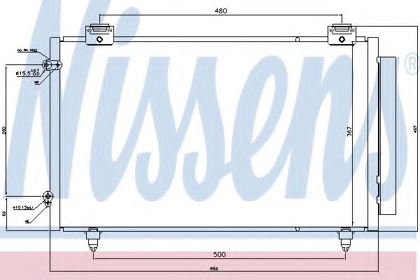 Радиатор кондиционера - Nissens 940299