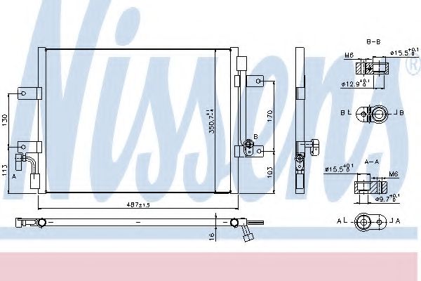 Конденсатор, кондиционер - Nissens 940311