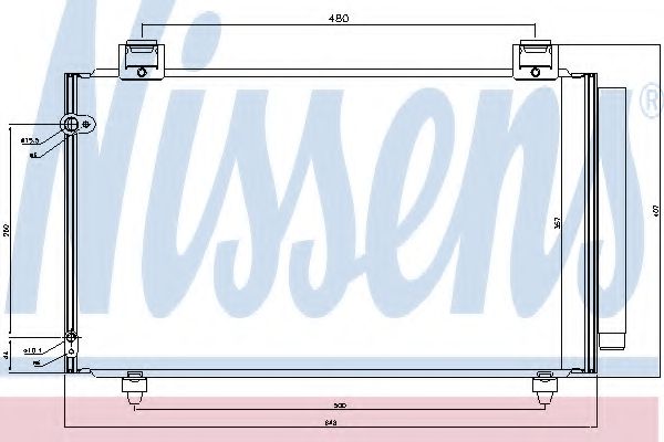 Радиатор кондиционера - Nissens 940318