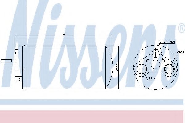 Осушитель, кондиционер - Nissens 95461