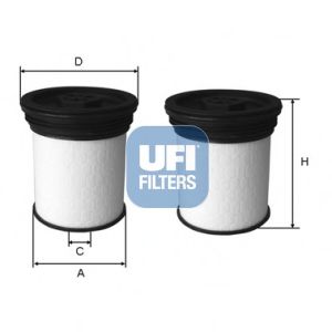 Фильтр топливный - Ufi 26.047.00