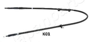 Трос, стояночная тормозная система - Japanparts BC-K01