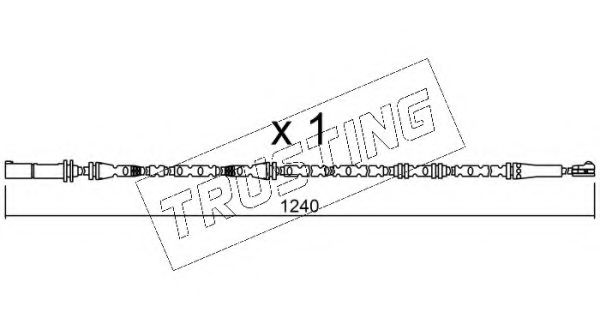 Сигнализатор, износ тормозных колодок - Trusting SU.288