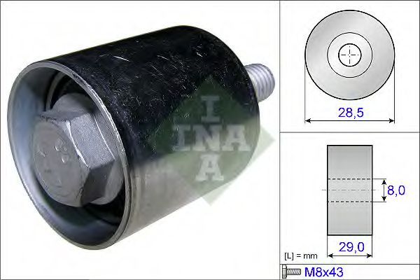 Паразитный / Ведущий ролик, зубчатый ремень - INA 532 0661 10
