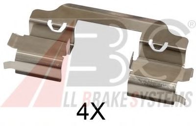 Комплектующие, колодки дискового тормоза - ABS 1648Q