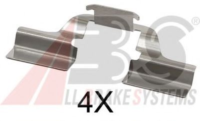 Комплектующие, колодки дискового тормоза - ABS 1749Q