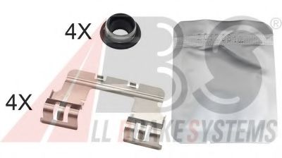 Комплектующие, колодки дискового тормоза - ABS 1785Q