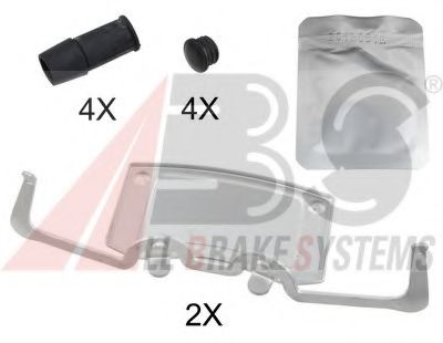 Комплектующие, колодки дискового тормоза - ABS 1787Q