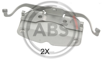 Комплектующие, колодки дискового тормоза - ABS 1792Q