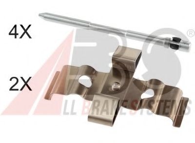 Комплектующие, колодки дискового тормоза - ABS 1848Q