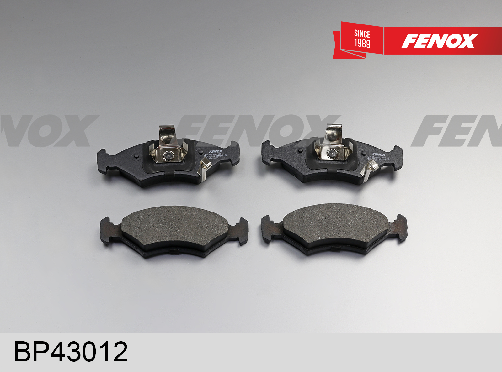 Колодки тормозные дисковые | перед прав/лев | - Fenox BP43012