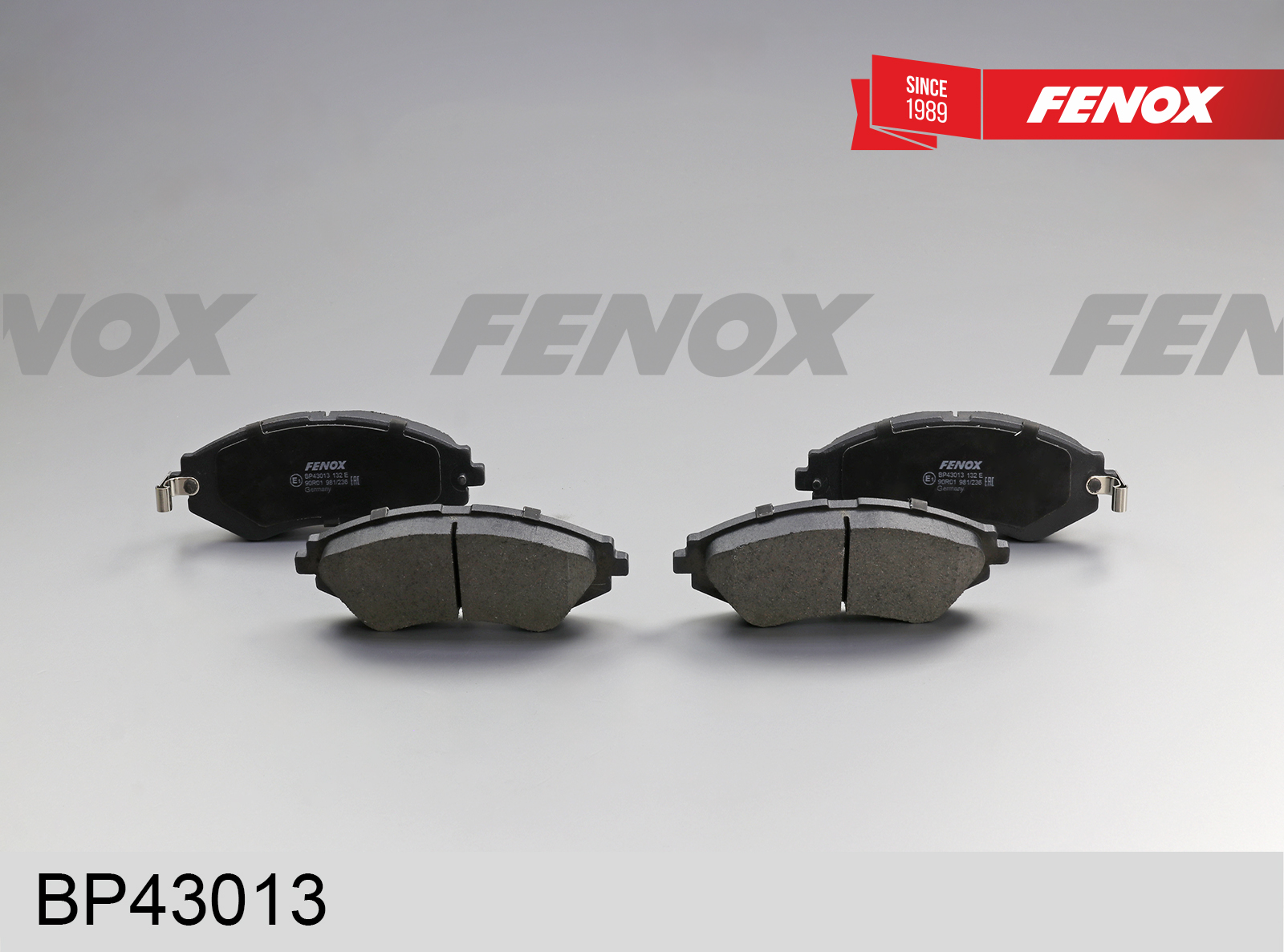 Колодки тормозные дисковые | перед прав/лев | - Fenox BP43013