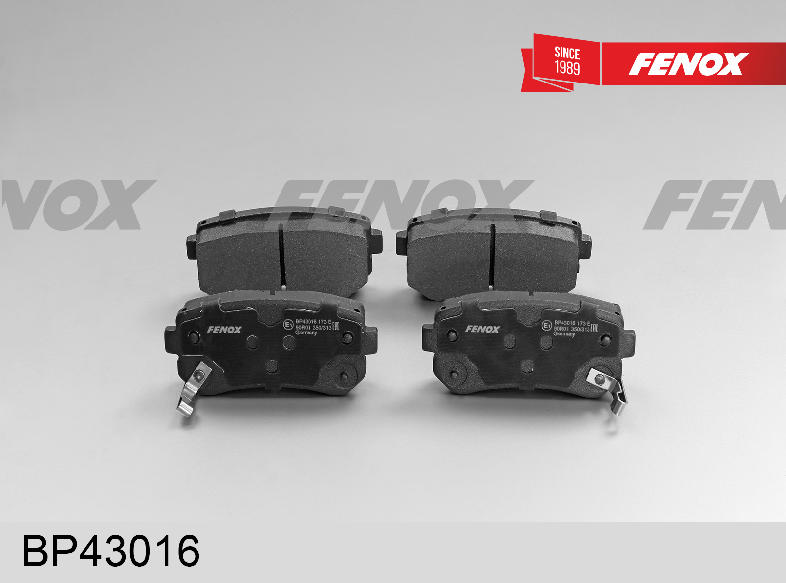 Колодки тормозные дисковые | зад прав/лев | - Fenox BP43016