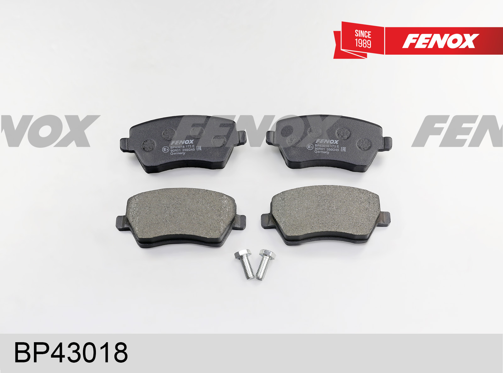 Колодки тормозные дисковые | перед прав/лев | - Fenox BP43018