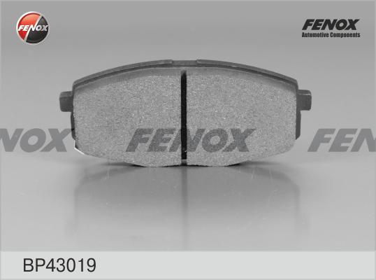 Колодки тормозные дисковые | перед прав/лев | - Fenox BP43019