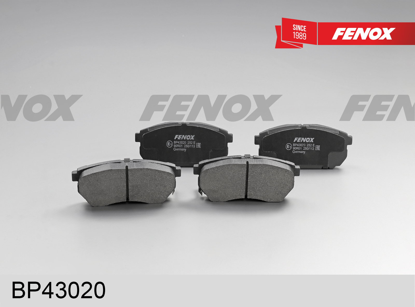 Колодки тормозные дисковые | перед прав/лев | - Fenox BP43020