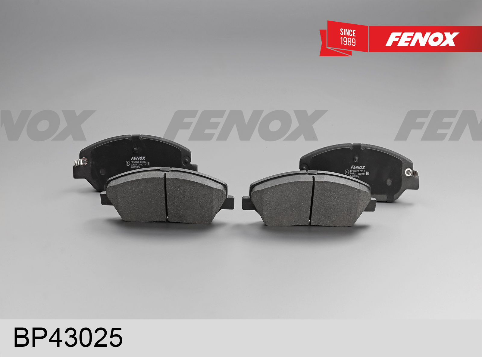 Колодки тормозные дисковые | перед прав/лев | - Fenox BP43025