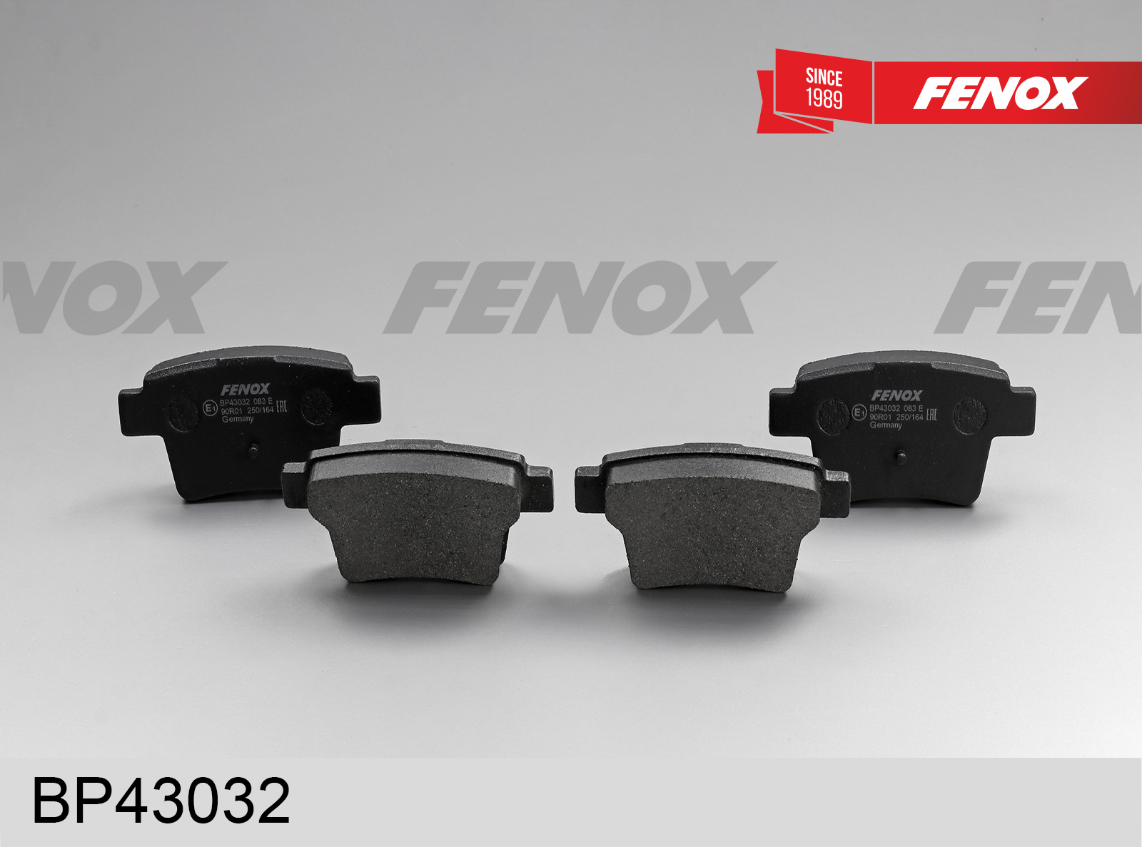 Колодки тормозные дисковые | зад прав/лев | - Fenox BP43032