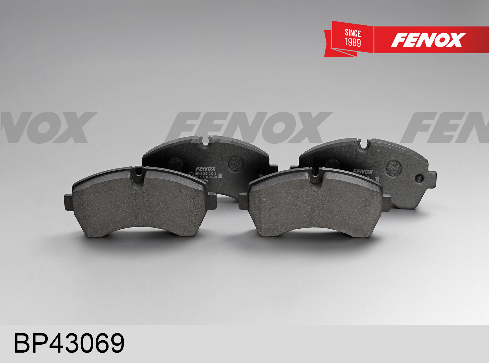 Колодки тормозные дисковые | перед прав/лев | - Fenox BP43069