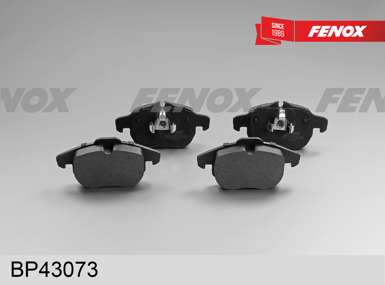 Колодки тормозные дисковые | перед прав/лев | - Fenox BP43073