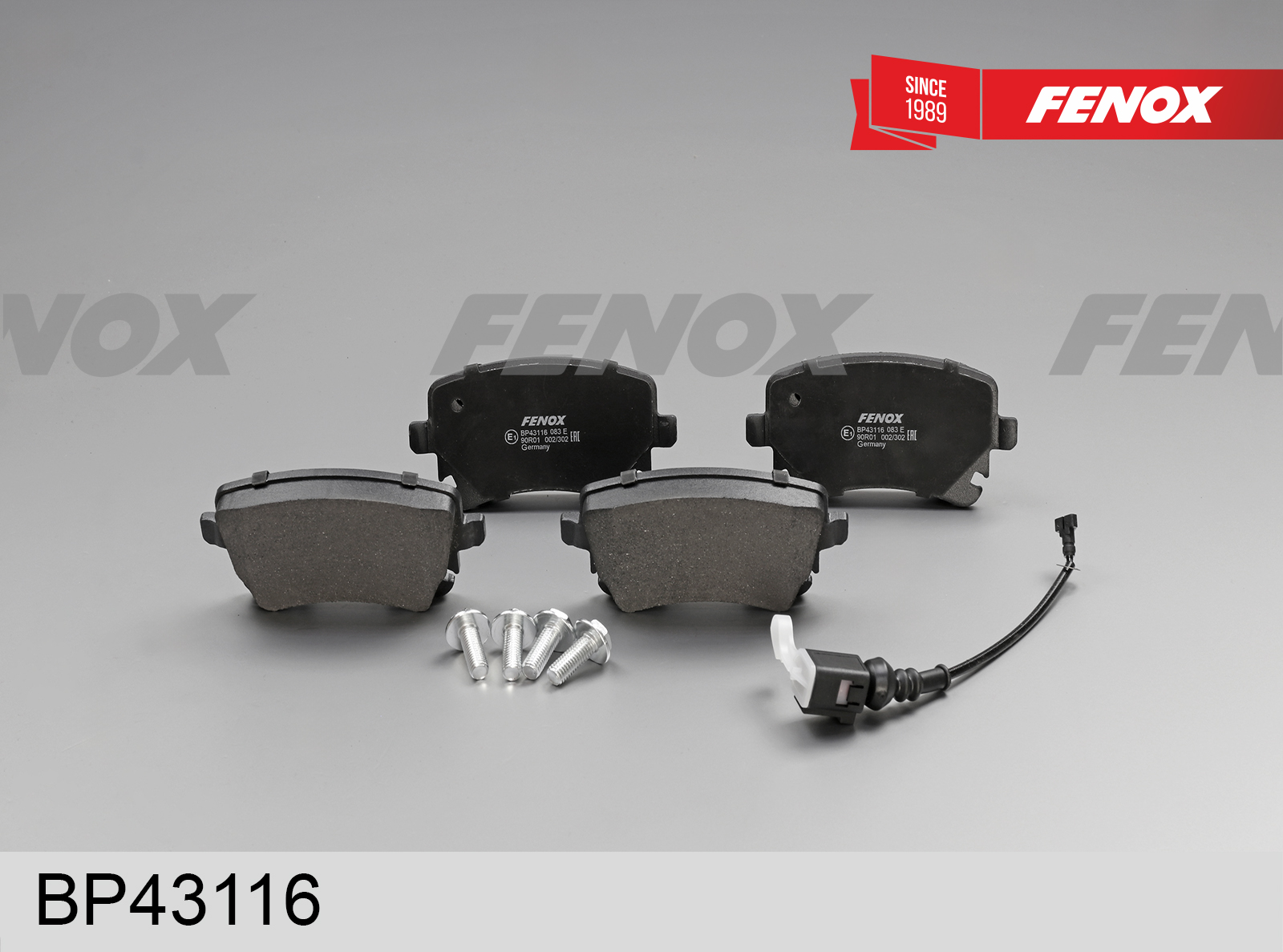 Колодки тормозные дисковые | зад прав/лев | - Fenox BP43116