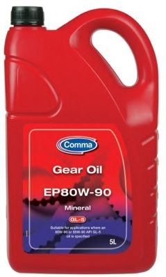 Масло трансмиссионное Gear Oil gl-5 80w-90, 5л - Comma EP80905L
