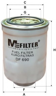 Фильтр топливный - MFILTER DF 690