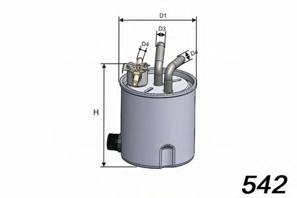Фильтр топливный - MISFAT M557