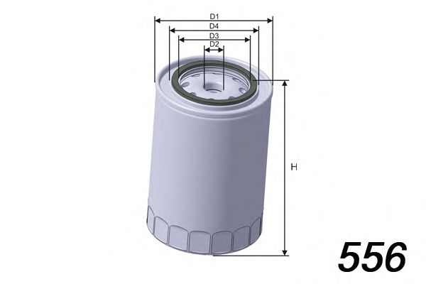 Фильтр масляный - MISFAT Z639