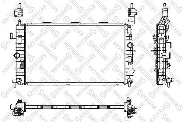 Радиатор Opel Meriva 1.4/1.6/1.8 03> - Stellox 10-25350-SX