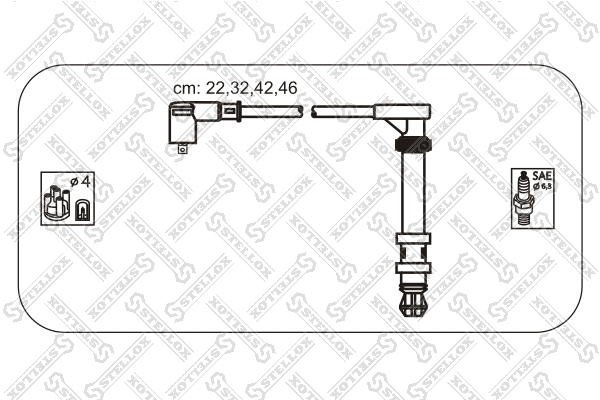 Ком-т проводов Fiat Brava/Marea/Palio 1 - Stellox 10-38133-SX