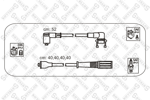 Ком-т проводов Renault R19 1.2 C1G 89-9 - Stellox 10-38160-SX