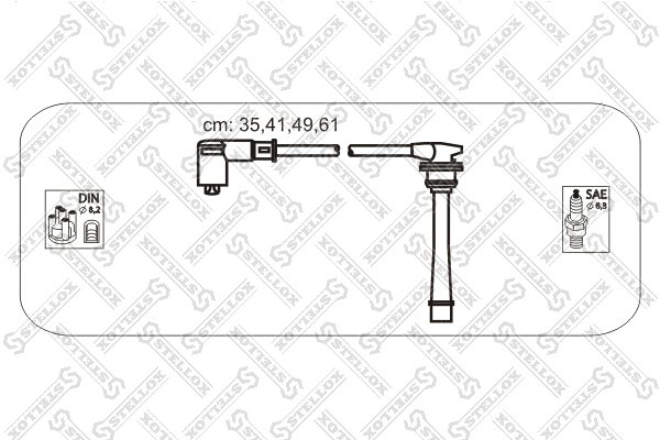 Ком-т проводов Hyunday Lantra/Coupe 1.6 - Stellox 10-38412-SX